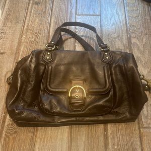 COACH Gorgeous chocolate brown leather Satchel